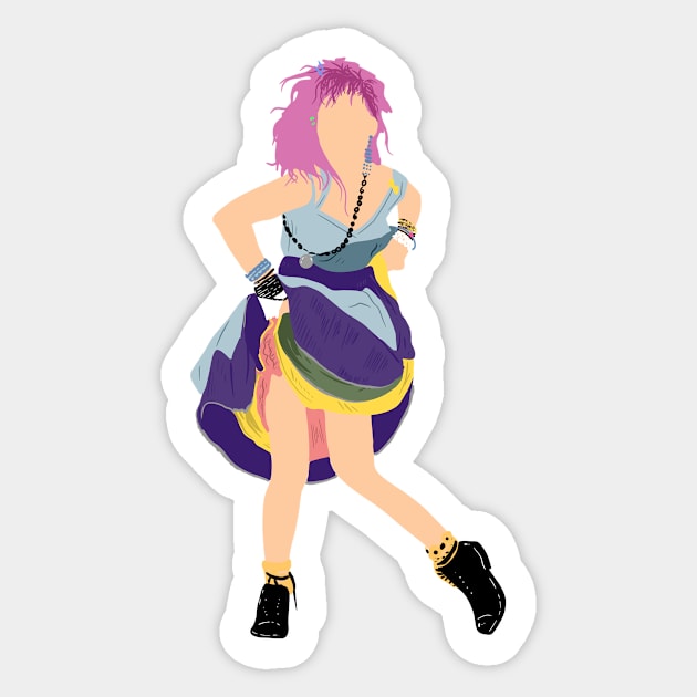 Cyndi Lauper Sticker by RevArt